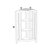 Wall End Cabinet 12Wx30Hx12D Espresso Shaker