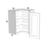Wall Easy Reach 24Wx30Hx12D Espresso Shaker