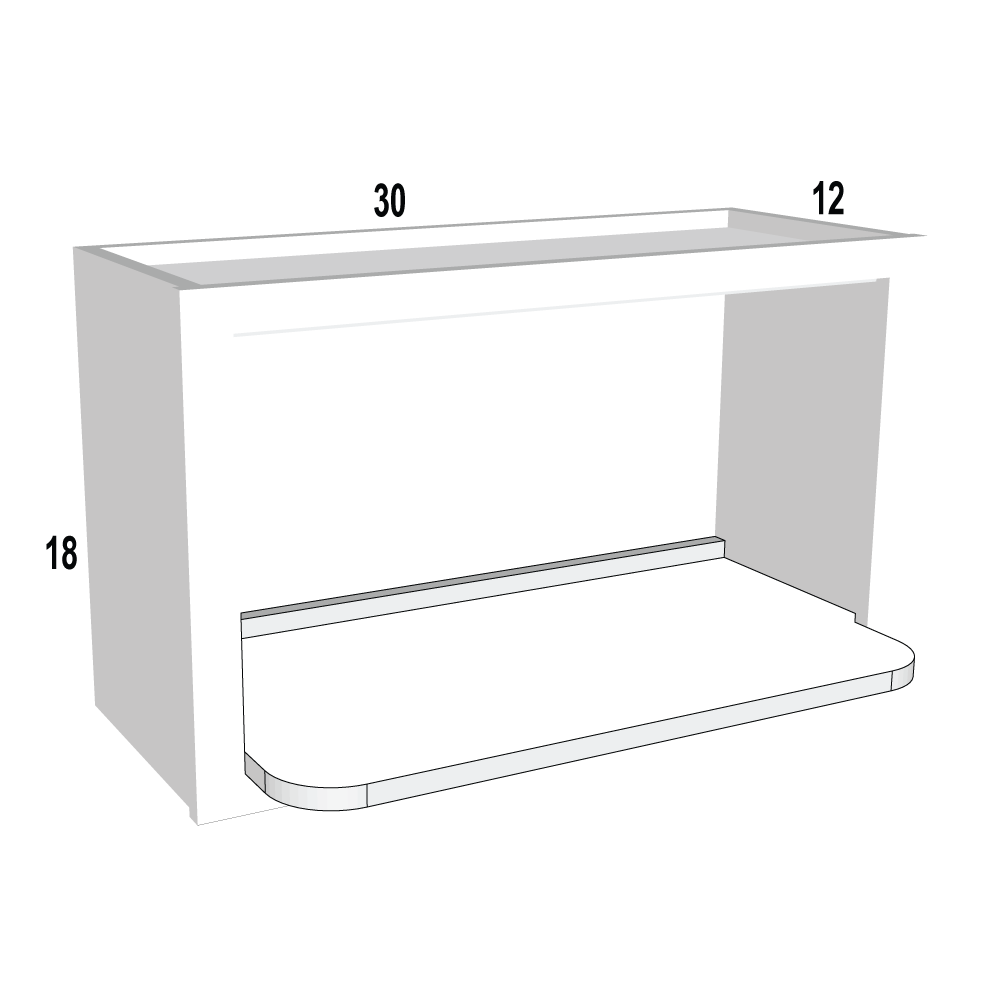 Microwave shelf sales for wall