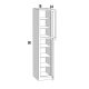 WP1890 - Chocolate Merlot - Single Door Tall Pantry Cabinet with 6 Shelves - 18"W x 90"H x 24"D