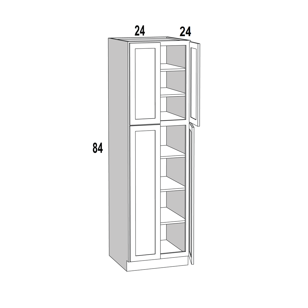 84 tall clearance pantry cabinet