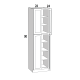 WP2490 - Glazed Pearl - Tall Pantry Cabinet - 24Wx90Hx24D