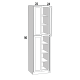 WP2496 - Caspian Shaker - Tall Pantry Cabinet - 24Wx96Hx24D
