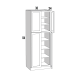 WP3084 - Chocolate Merlot - Double Door Tall Pantry Cabinet with 6 Shelves - 30"W x 84"H x 24"D