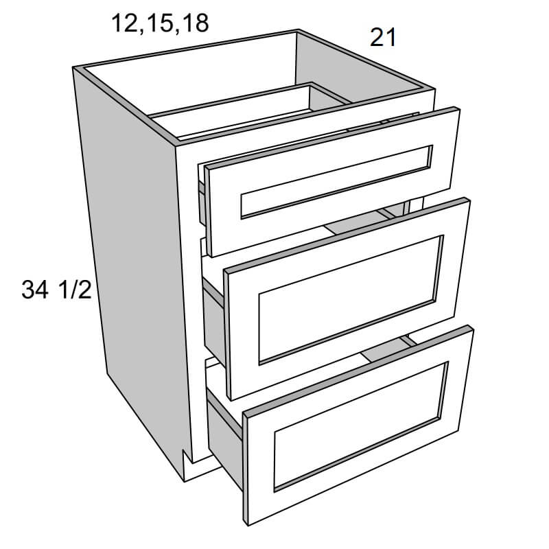 Warm Toffee Drawer Base