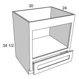 BMW30 - Heirloom Antique - Base Microwave Cabinet - 30"W x 34-1/2"H x 24"D -1DR