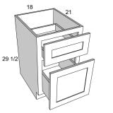 2 Drawer File Base 18Wx29-12Hx21D Stellar White