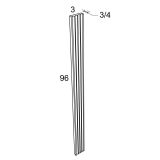 Fluted Wall Filler 3Wx96L-Cocoa Glaze