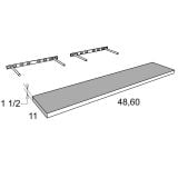 FS48 - Moonlit Mist - Floating Shelf - 48"W x 1-1/2"H x 11"D