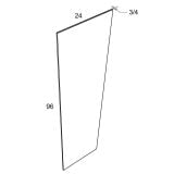 S2496 - Moonlit Mist - Shelf Board - 24"W x 96"H x 3/4"D