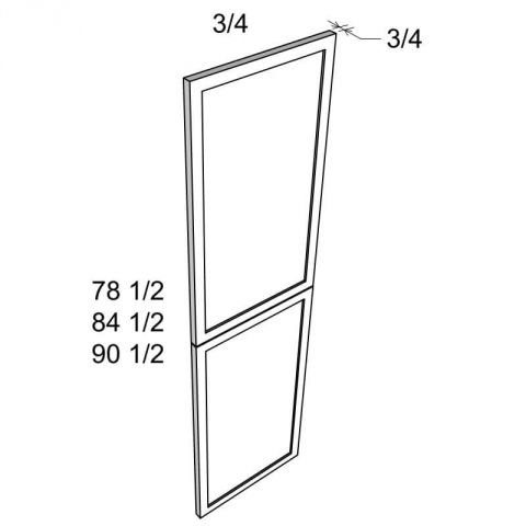 TDEP2490 - White Shaker - Tall Decor Panel 23-1/2Wx84-1/2H(2 part)x3/4T