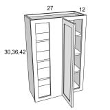 WBC2730 - Stellar White - Wall Blind Corner Cabinet - 27"W x 30"H x 12"D -1D-2S