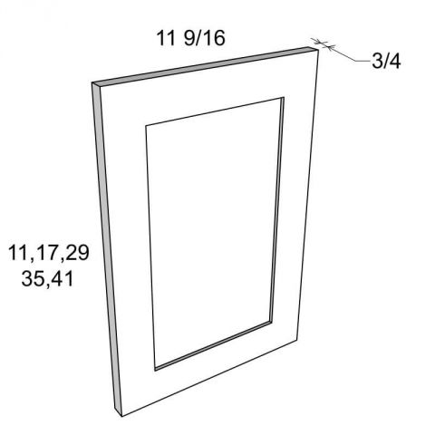 WDEP36 - White Shaker - Wall Decor Panel 3/4x11-1/2Wx35H