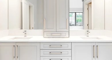 Light Gray Shaker Bathroom Vanity