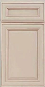Cream Bathroom Vanity With A Mocha Glaze