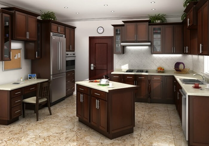 Chestnut Shaker - Kitchen Cabinet Depot