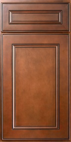 Brown Cocoa Glazed Flat Panel Bathroom Vanity Door