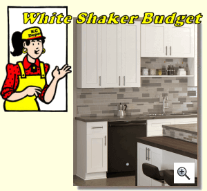 White Shaker Budget Ready To Assemble Kitchen Cabinets