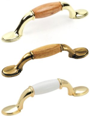 Wood and Porcelain Pulls