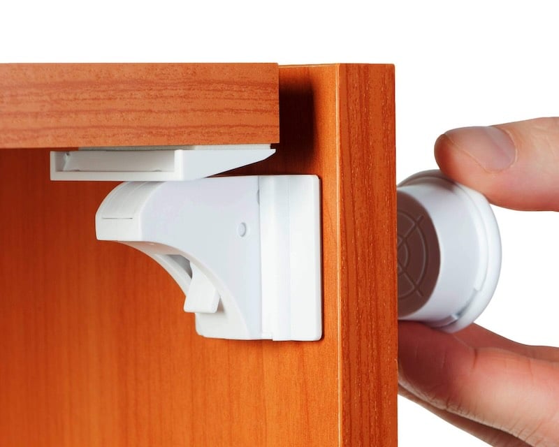Magnetic Cabinet Locks - Baby Proof
