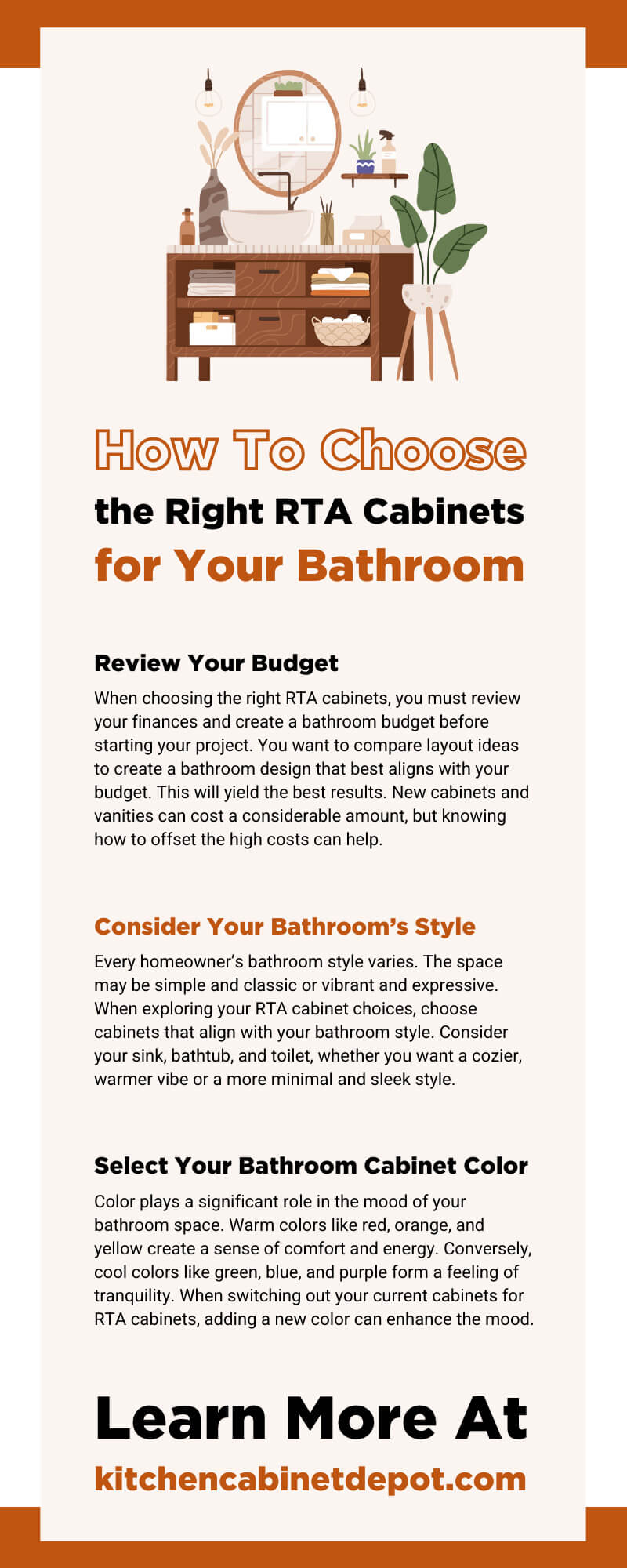 How to choose the right RTA cabinets for your bathroom